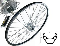 26 Zoll Vorderrad Laufrad Nabendynamo Hohlkammer geöst Shimano DH-3N20 ATB, MTB