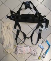 Auffanggurt & Auffanggerät 15 m in Tasche Dachdecker Elektriker Montage Absturz