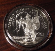 Panama 1982 20 Balboas Large Silver Proof in Capsule - mintage of only 2,352 !