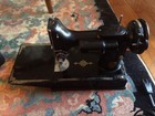 Vintage Singer Feather Weight Sewing Machine 221 With Case And Accessories