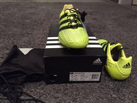 Adidas ACE 16.1 FG Gelb Schwarz (Hersteller Artikelnummer:S79663) F 44 UK 9 1/2