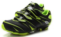 TieBao Professionell Rennrad MTB Fahrradschuhe Kompatibilität LOOK,SPD-SL Grün
