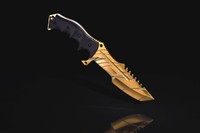 HIMMELSSCHMIEDE Jagdmesser Fahrtenmesser CS HUNTSMAN TIGER TOOTH Messer Knife GO