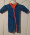 Giggle Baby Blue and Orange Snowsuit 12-18M Full Zip Outerwear