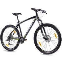 27,5" Zoll ALU MTB MOUNTAINBIKE FAHRRAD CHRISSON 27,5ER mit 24G SHIMANO schwarz