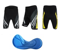 Herren Atmungsaktiv Radfahren MTP Fahrradhose 3D Gel Padded Radlerhose Gelb