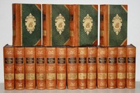 LUXUSAUSGABE,WAPPENEINBÄNDE,BROCKHAUS KONVERSATIONS LEXIKON 17 BÄNDE,A-Z, 1895