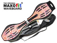 Waveboard MAXOfit® XL Red Elements mit Leuchtrollen, bis 95 kg