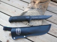 MARTTIINI Jagdmesser rostfreie Klinge, schwarz beschichtet, Lederscheide 182913