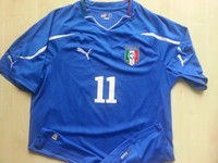 ITALIEN Italia PUMA-FIGC-Soccer-Trikot-Shirt-Jersey GILARDINO matchworn L neuw.