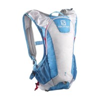 Salomon Agile 7 Set Trinkrucksack mit 2 L Trinkblase blau