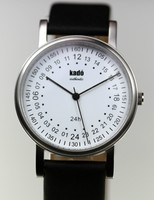 Kado Uhr Edelstahl Quartz Authentic 24 Stunden