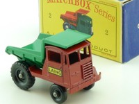 Matchbox 2 C Regular Muir Hill Dumper Kipper Laing mint model OVP 1411-22-09