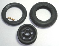 SKIKE LUFTROLLE NORDIC TRAINER ROLLSKI CROSS SKATES AIR TIRE SET 130 mm 5 ZOLL