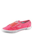 PEPE JEANS  Halbschuhe Sneaker Schnürer Textil in Neon Pink - Gr.36 (35) - NEU
