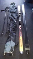Kneissl Ergo Race Ski 180 cm mit Tasche, Bindung von Marker und Skistöcke
