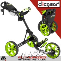 NEU Clicgear Golf Trolley 3.5+ - Charcoal Lime. Kostenloser Sofortversand.