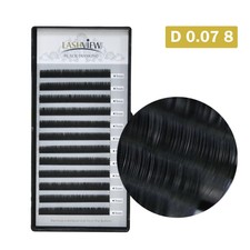 Individual Semi-permanent Eyelash Extensions 3D Volume Lash Application D 0.07 8