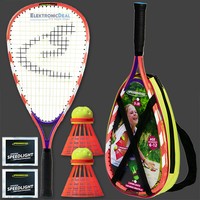 Speedminton® S-Junior Set Speed Badminton Schläger Federball Bälle Tasche Kinder