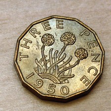 1950 Great Britain 3 Pence