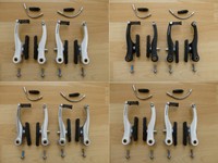 Bremse V-Brake Promax Fahrrad Felgenbremse Satz Alu 1 Paar schwarz, weiß, silber