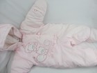 Pistachio pink Baby Girl's Plush Soft Snow Suit Bunting 6-9 Months