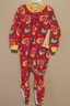 GIRL 18 months Carter's one-piece footed fleece blanket sleeper NWT Hearts 18M