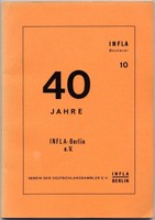 Infla Bücherei Band 10  - Festschrift  " 40 Jahre Infla Berlin "