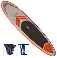 12" STAND UP PADDLE BOARD Surfboard SUP 366cm, orange/weiß 12cm dick, aufblasbar