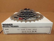 New-Old-Stock Suntour Winner Ultra 6-Speed Freewheel (13x34) w/Silver Finish