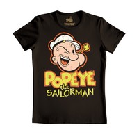Popeye T-Shirt - Popeye der Seemann - Comic Shirt - schwarz - Original TRAKTOR®