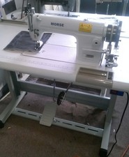 Single Needle Industrial Sewing Machine wailking foot  table stand servo motor