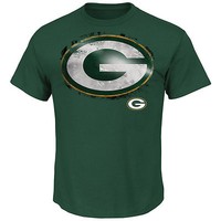 NFL Football T-Shirt GREEN BAY PACKERS Line-to-Gain von Majestic neu grün