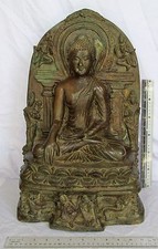 TRUE MASTERPIECE! 18th.c Mandalay Period Bronze Buddha Temple Relic