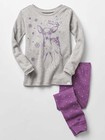 NEW GAP DEER LONG SLEEP SET PAJAMA SIZE 12-18M