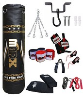MADX 15 Stück 1,5 m Schwer Gefüllte Boxen Boxsack Set,Handschuhe,Haken,Ketten