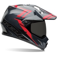 BELL MX-9 ADVENTURE BARRACADE ROT SCHWARZ ENDURO GELÄNDE MOTORRAD HELM