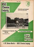 OL 68/69 BSG Chemie Leipzig - 1. FC Union Berlin, 21.09.1968