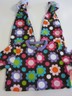 50% OFF Carter's Size 4 Fleece Blanket Sleeper Brown Pink Turquoise Flowers
