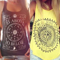 Mode Damen Sommer Top Top Ärmellos Hemd Bluse Freizeit Tank Tops T-Shirt