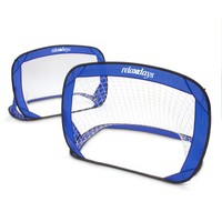 Fußballtor Pop up Tor mobil selbstaufbauend mit Netz und Zubehör 120x80x80