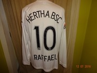 Hertha BSC Berlin Nike Langarm Matchworn Trikot 2008/09 + Nr.10 Raffael Gr.M