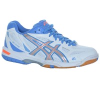 Asics Damen Hallenschuh Handballschuhe Gel Flare 5 Women White/Silver/Marina