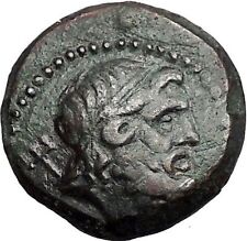 THESSALONICA in MACEDONIA 187BC Poseidon Trident Galley RARE Greek Coin i55675