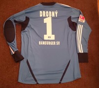 ADIDAS HSV Hamburger SV Matchworn Trikot Drobny Spielertrikot Torwarttrikot