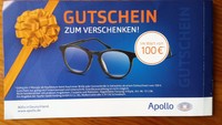 Apollo Brillengutschein