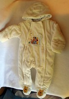 DISNEY Baby ONE PIECE SNOWSUIT hood WINNIE POOH TIGGER EEYORE 3-6 mo  Y367