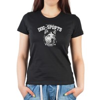 Cooles Girlie SHIRT: University of Dog Sports - Husky
