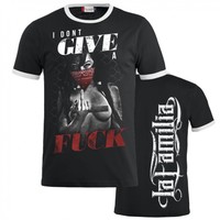 T-Shirt La Familia I DONT GIVE A FUCK Bitch Bandana crime harcore HC FTW 