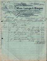 LEIPZIG-NEUSTADT, Rechnung 1902, Tischler- & Sattler-Artikel Max Lange & Bieger
